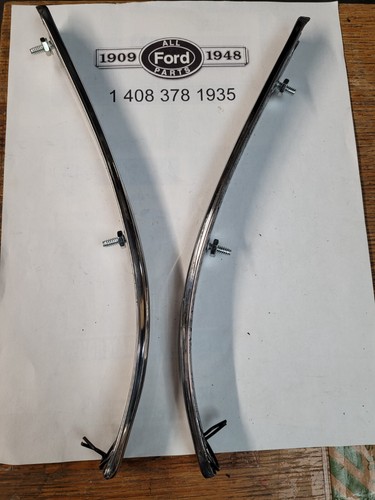 1940 Ford Deluxe Lower Front Hood Trim 01A-16868/9 NEW Free shipping - Picture 6 of 8