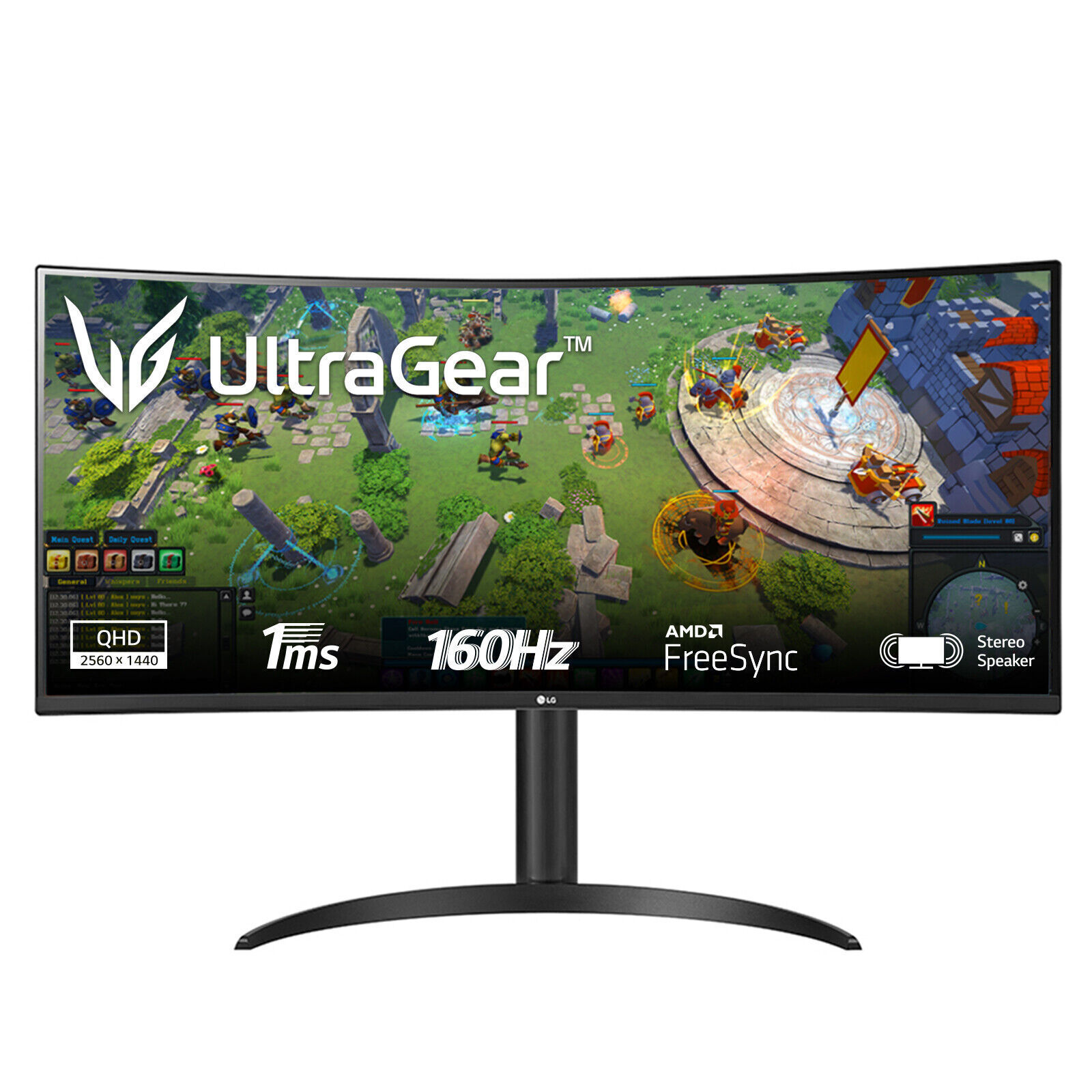 LG UltraGear 34WP65C-B 34 LED UltraWide QHD 160Hz FreeSync