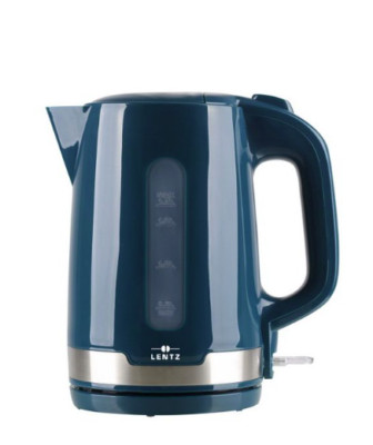 LENTZ Wasserkocher 1,7L Teekocher Heißwasserbereiter Teewasserkocher petrol, Neu