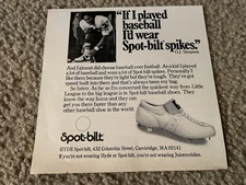 Vintage 1975 O.J. SIMPSON SPOT-BILT SHOES Print Ad 1970s BUFFALO BILLS