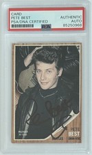 Pete Best The Beatles Drummer Before Ringo Signed Trading Card PSA DNA COA