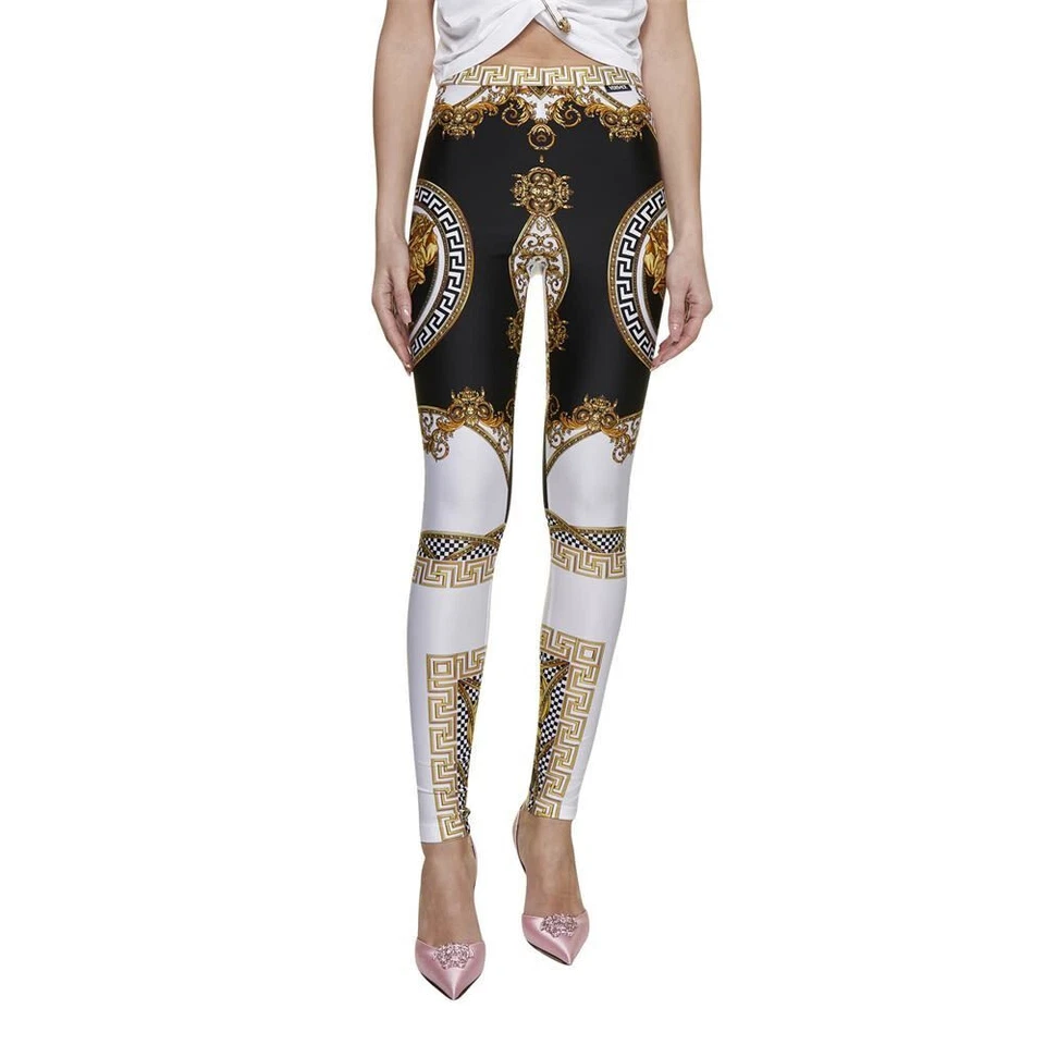 Leggings de tiro alto con estampado de longitud completa hechos a medida Plus 1X-10X (16-52) S3 Foto 4 de 4