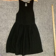 Anthropologie “Bordeaux” Black Textured Sleeveless A Line Dress Women’s Sz S