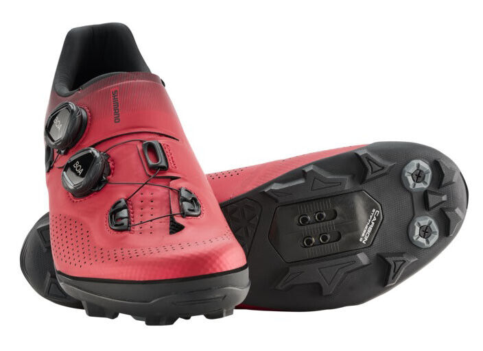 Shimano XC7 Carbon MTB Mountain Bike Shoes Red XC702 43 (US 8.9