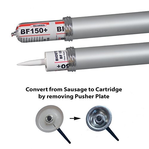 Pro Sausage Caulk Gun, Convertible - 20 oz Foil Pack and 10 oz Cartridge, 3 Tips - Picture 3 of 6