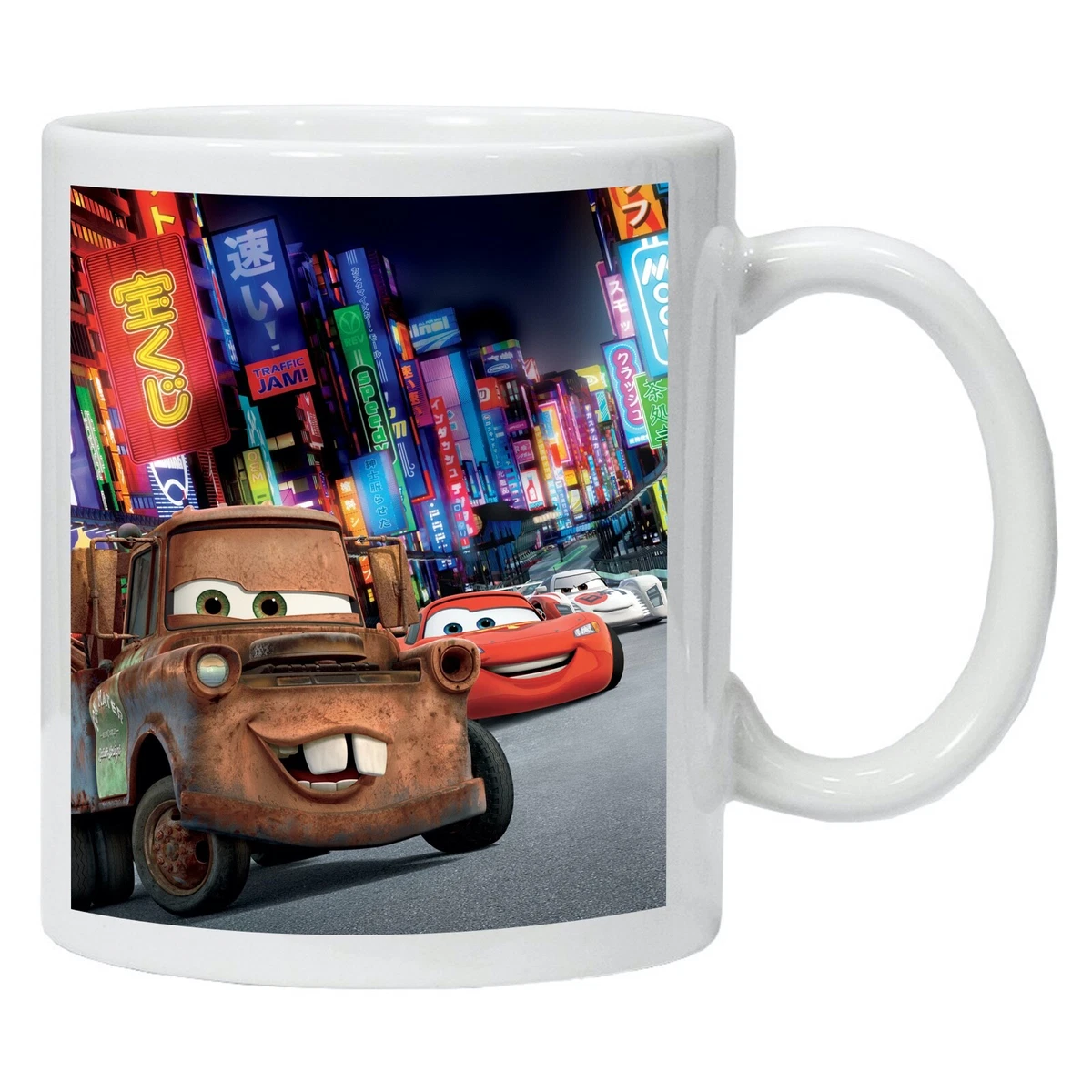 Personalised Mug Cars Lightning McQueen Mater Printed Coffee Tea Drinks Cup  Gift