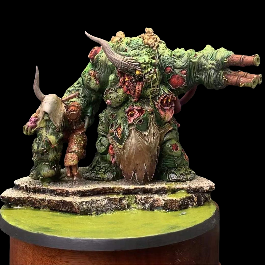 Warhammer AOS Nurgle Daemon Prince Herald Chaos Painted Army Model Gallery