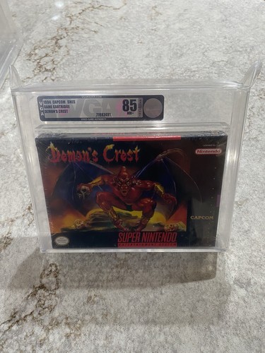 Demon's Crest Factory Sealed/New - VGA 85 - SNES Super Nintendo - WATA - Capcom - Picture 1 of 2