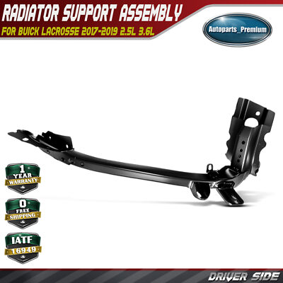 Left Radiator Support Assy w/ Side Panel for Buick LaCrosse 2017-2019 2.5L 3.6L