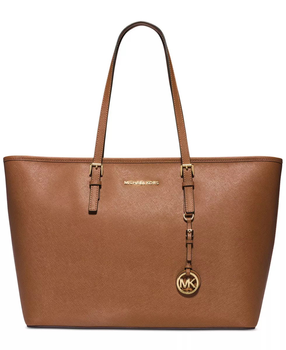 MICHAEL KORS Jet Set Medium Multifunction Zip Saffiano Travel Tote Luggage  NWT