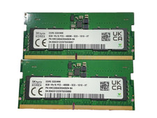 SK hynix 16GB DDR5 4800MHz PC5 SODIMM Laptop RAM 1Rx16 HMCG66AEBSA092N 2x8GB