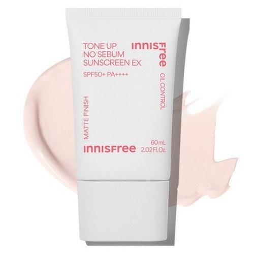INNISFREE Tone Up NO SEBUM Sunscreen EX 60ml(2.02oz)x4ea (SPF50+ PA++++) Korea - Picture 2 of 15