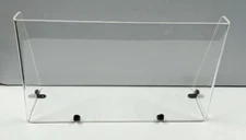 LOW PROFILE 28 1/2" Universal boat windshield", 1/4" plexiglass, center console