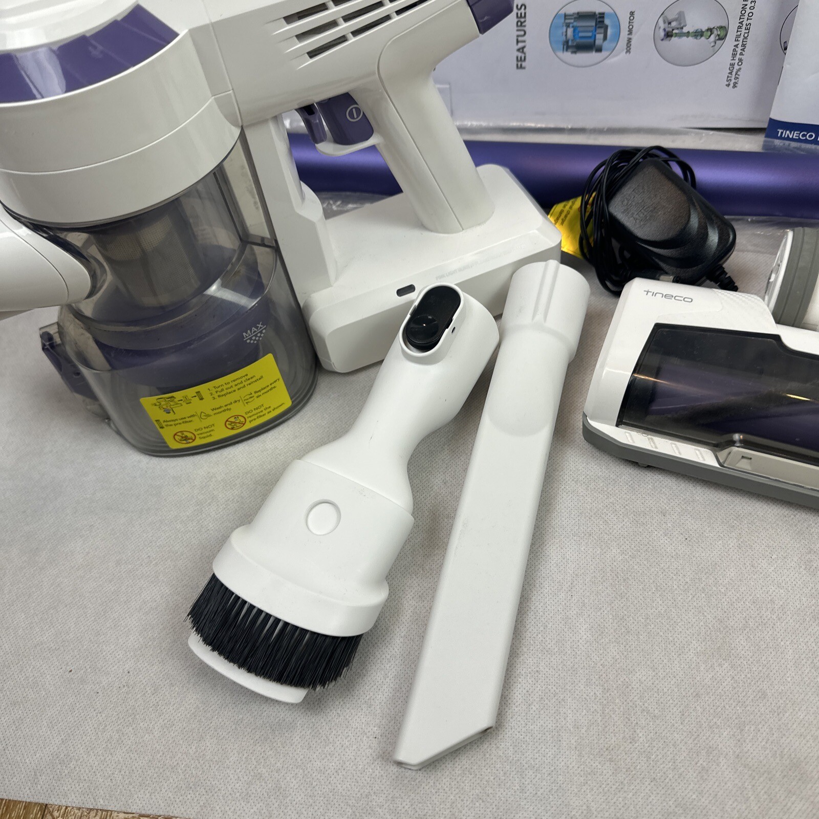 Tineco A10D Lightweight Cordless Stick Vacuum Cleaning LED Converts to