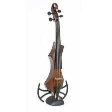 GEWA Novita 3.0 Electric Violin, Golden Brown W/ Universal Shoulder Rest Adapter