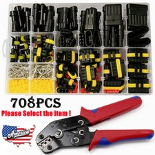 708Pcs 1-6 Pin Car Automotive Wire Connector Plug Kit Waterproof Electrical Set