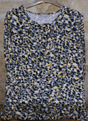 RABE Shirt 3/4 Arm grau schwarz gelb weiß Gr. 44 / XL  NEU OVP 59,99  
