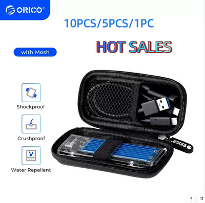 ORICO 10pcs M.2 Hard Disk Case EVA Portable SSD Storage Bag M.2 SSD Box