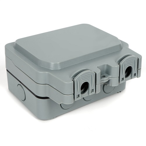 OUTDOOR SOCKET WEATHERPROOF STORM DOUBLE SWITCHED RCD SOCKET 13 AMP 2 GANG IP66 - Picture 10 of 10