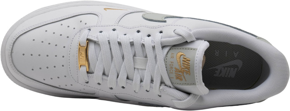 white gray gold air force 1