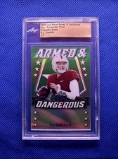 2020 Leaf Metal Armed & Dangerous Prismatic Green KJ Costello  1/1