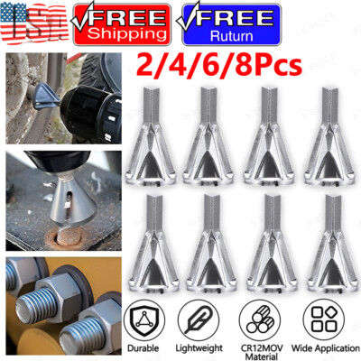2~8X Deburring External Chamfer Tool Stainless Steel Remove Tools Drill Bit Tool