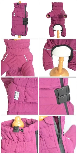 Dog Winter Coat 4 Legs Covered Windproof Waterproof Reflective Warm Dog Clothing - Picture 21 of 65