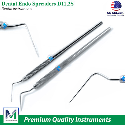 Spreader Endodontic Explorer D11, 2S Dental Root Canal Pluggers Condensers 2Pcs