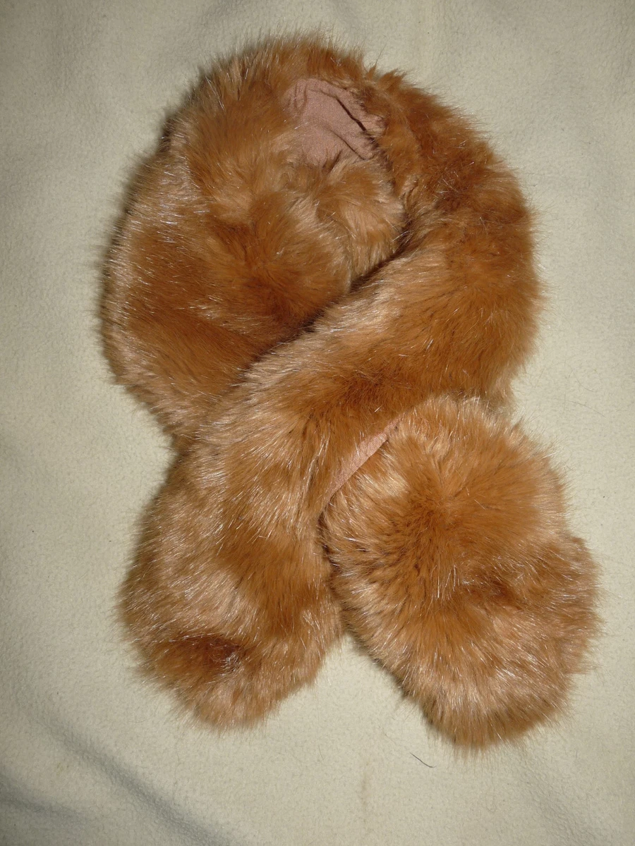 Écharpe Femme Fausse Fourrure Beige Monoprix - Occasion Très Bon état, Hiver, Style Doux