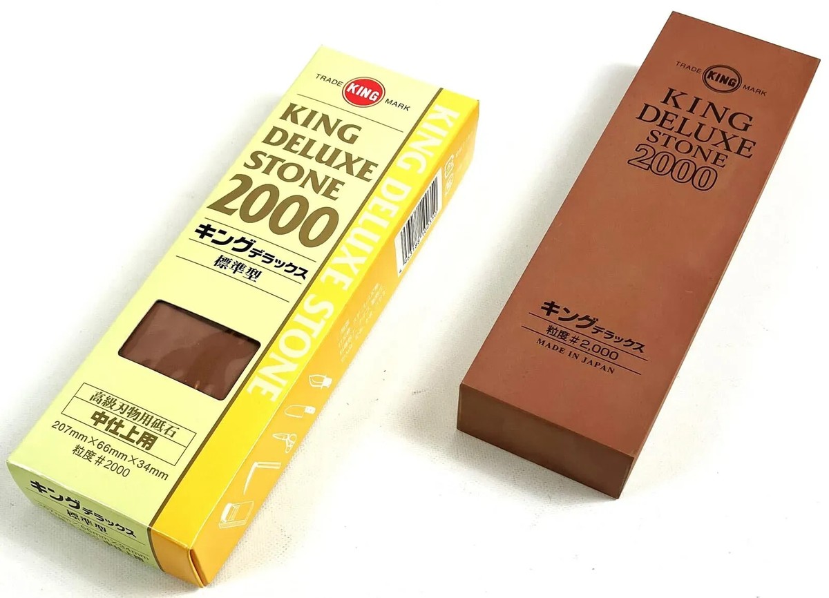 4回ほど使用したKING ダイヤモンドシャープニングストーン No.1000 King Double-Sided Home Sharpening Stone w/Base #1000 & #6000