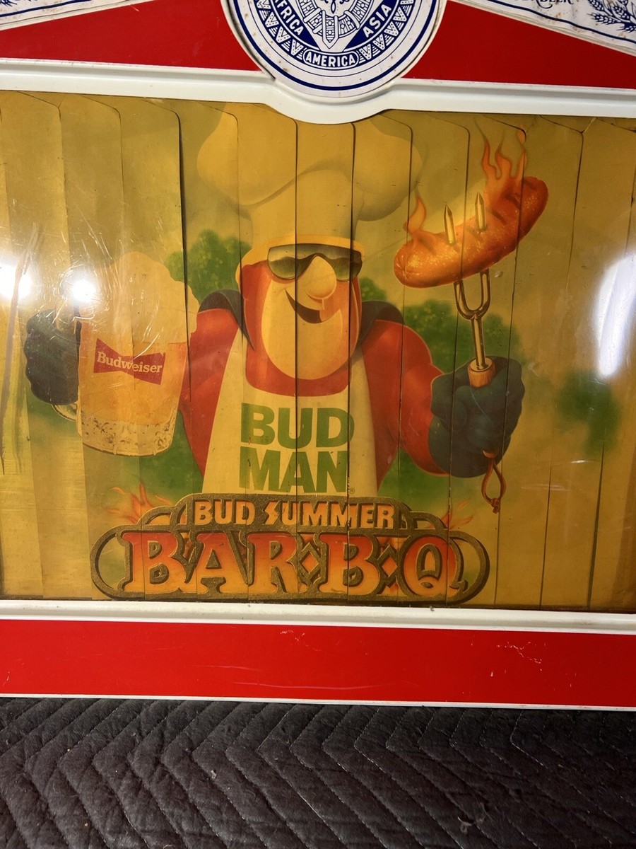 1991 BUD LIGHT Budweiser Budman Bud Man summer Water Ski plastic