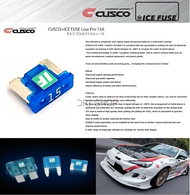 CUSCO + ICE FUSE Low Pro [15A] 00B 746 LP15 Hoher Wirkungsgrad