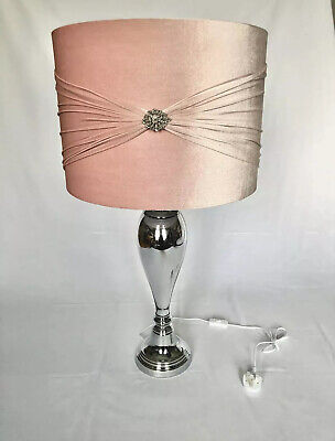 Blush Pink Extra Large Table Lamp, Modern Large Table Lamp Shades