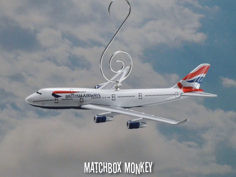 British Airways Boeing 747-400 Christmas Ornament Airplane Plane Jumbo Air Jet - Image 4 of 4