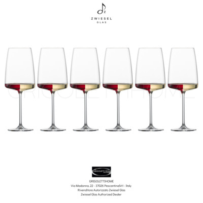 Zwiesel Glas - Vivid Senses - 6 Glasses of Fruit and Delicate Wine - Reseller