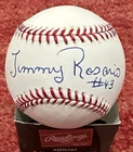 Jimmy Rosario Signed Autographed Rawlings Official Major League Baseball