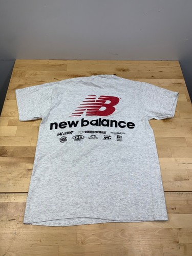 Vintage New Balance Marathon Shirt Mens S Gray Y2K Promo 11551 - Picture 8 of 8