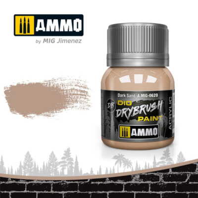 AMMO by MIG Jimenez 0620 DRYBRUSH Paint - Dark Sand 40ml