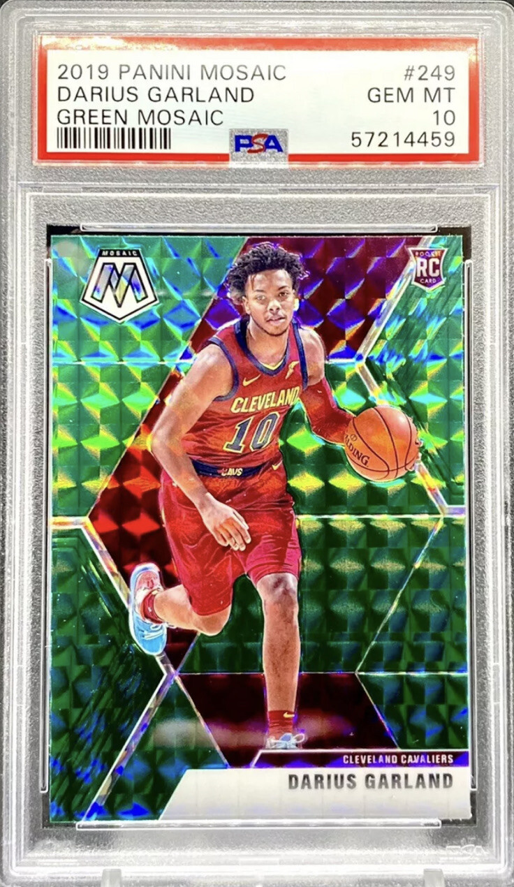 2019-20 Panini Mosaic #249 DARIUS GARLAND RC Green Mosaic Rookie PSA 10 Gem Mint