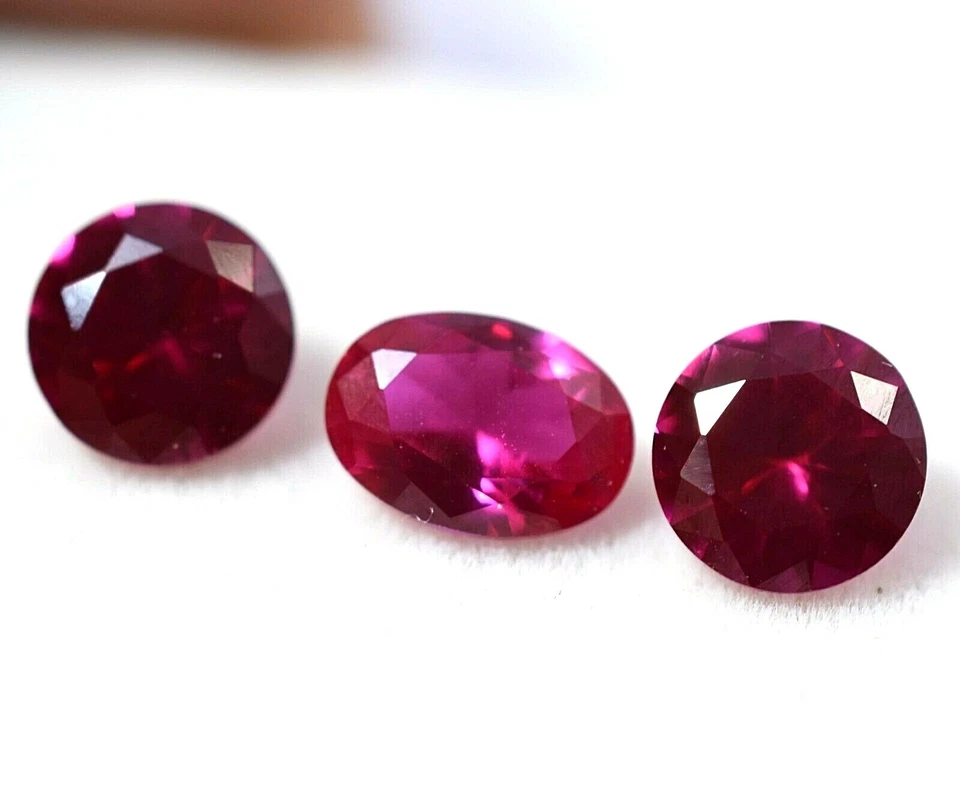 Lot Of 2.60 Natural Certified Red Ruby For Jewelry Mix Shape (6x6) Treated Gem - Image 2 of 4