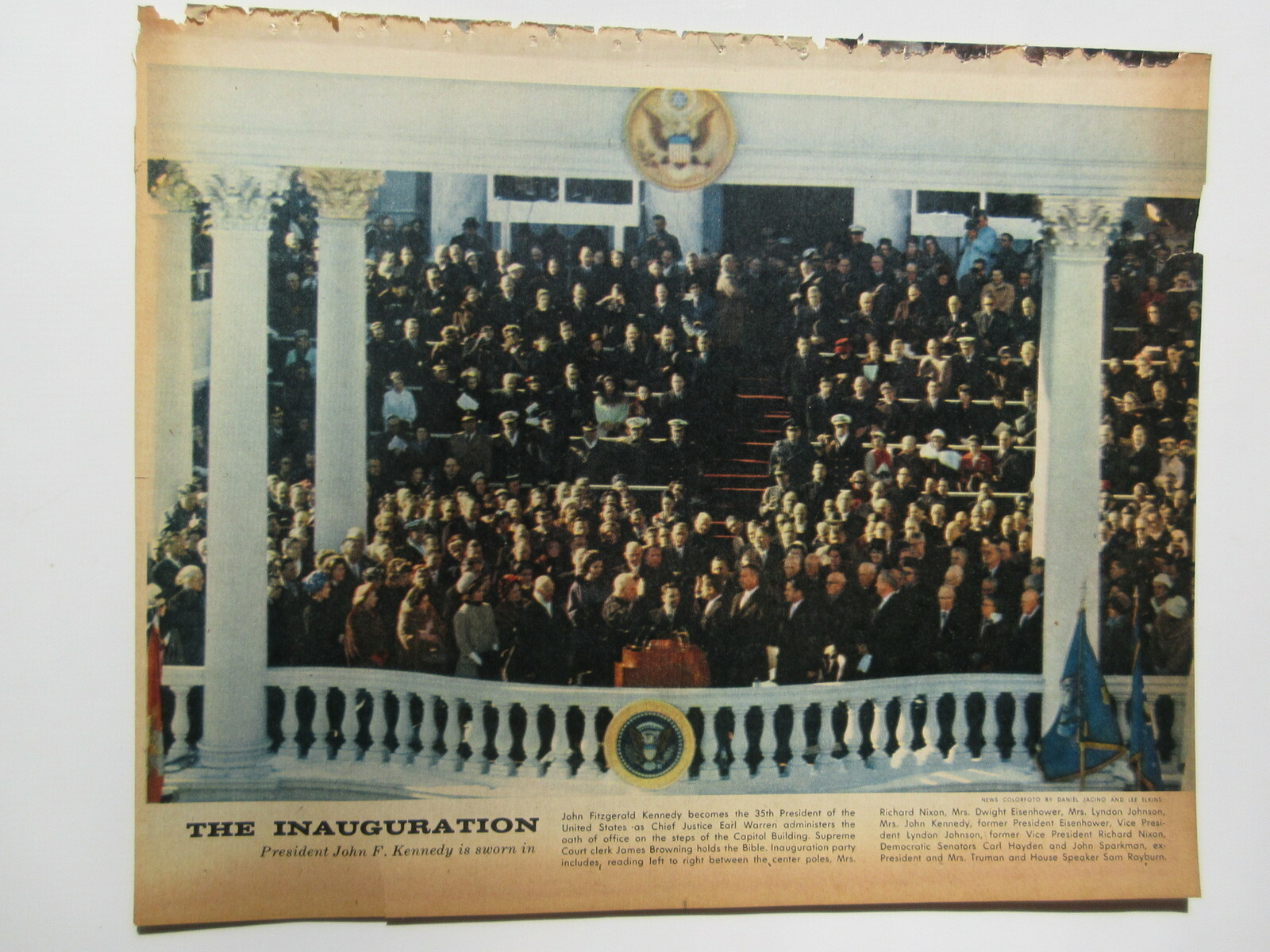 Magazine Inaguration NEW YORK SUNDAY NEWS PICTURE MAGAZINE 1961 JOHN F KENNEDY INAUGURATION ...