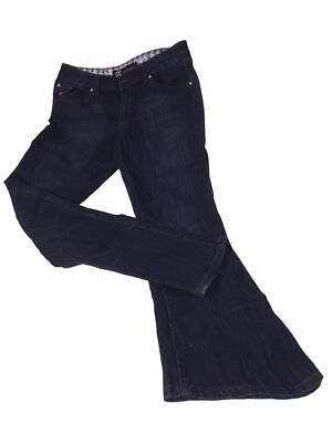 Vintage RocaWear Denim Jeans - Embroidered Pockets (Green / White threads)