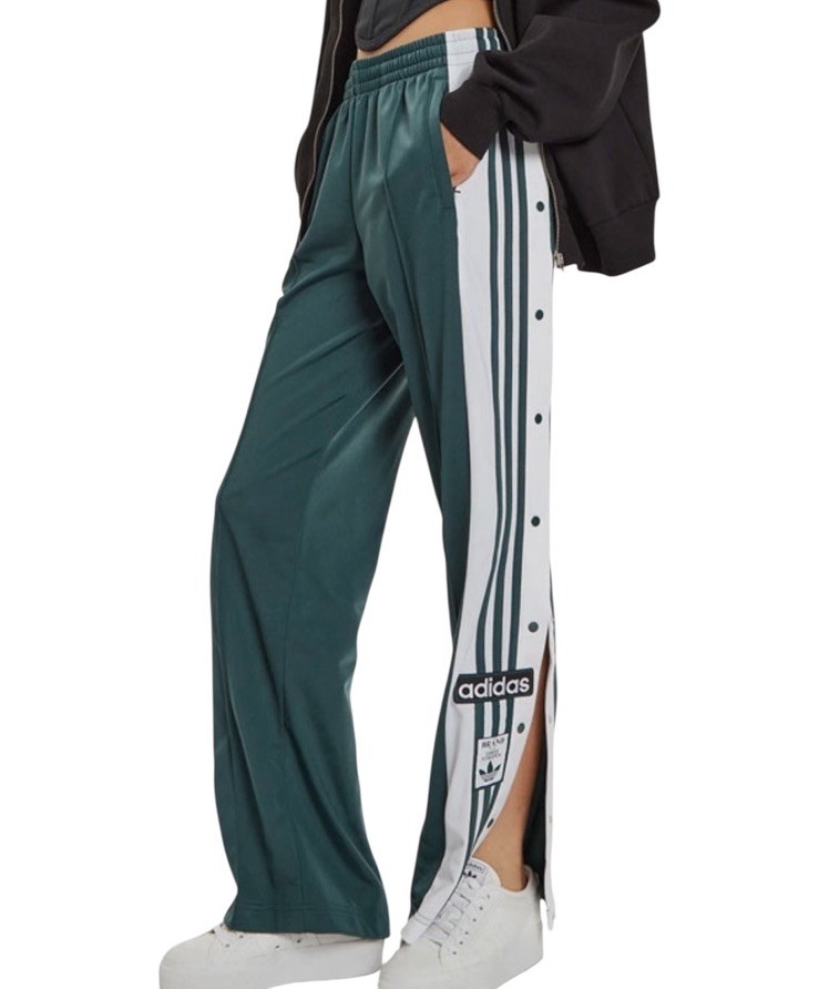 NEW Adidas Originals Adibreak Trefoil Snap Track Pants Green