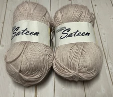 Two full skeins Cascade Yarns Sateen yarn color 7 same dye lot