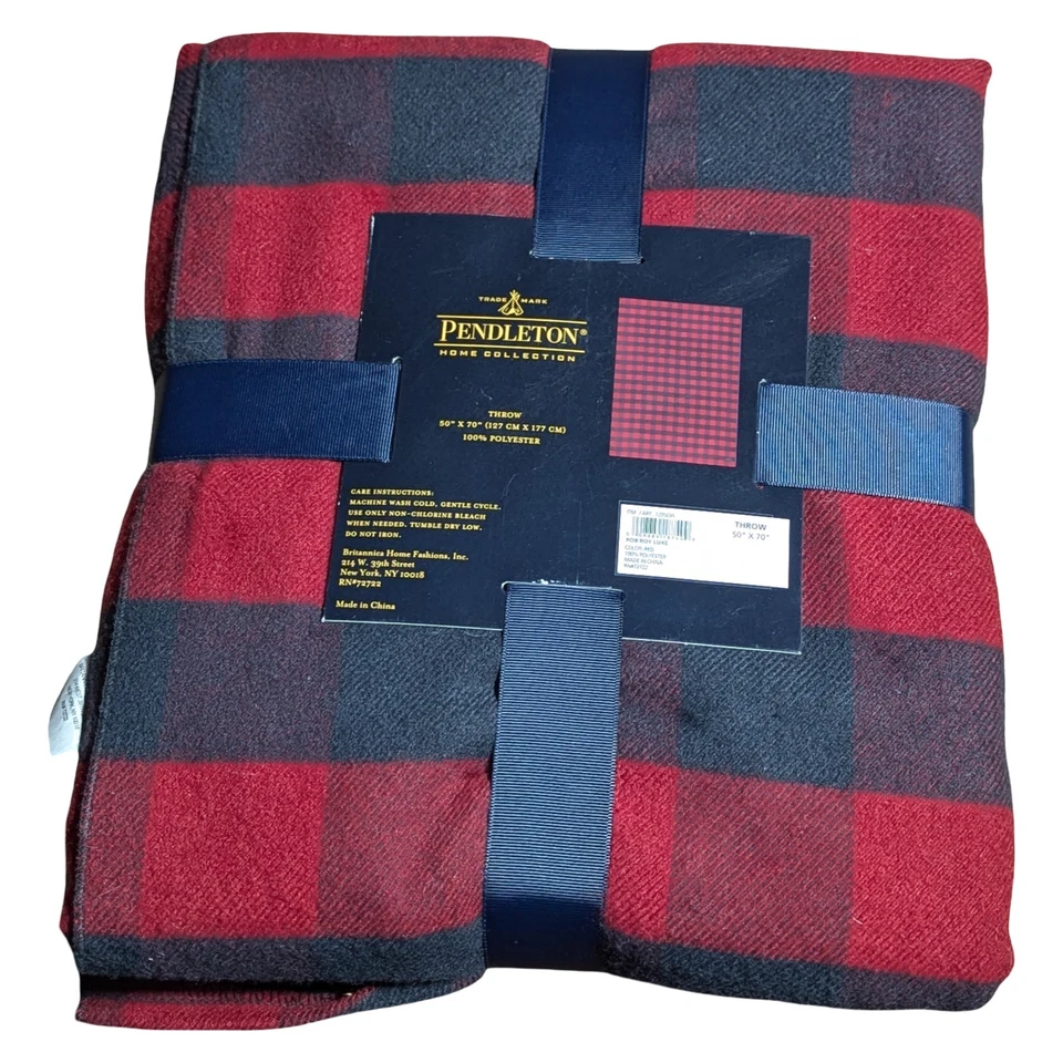 Pendleton Rob Roy Home Collection Throw 50 X 70 Inch, Red - Image 2 of 4