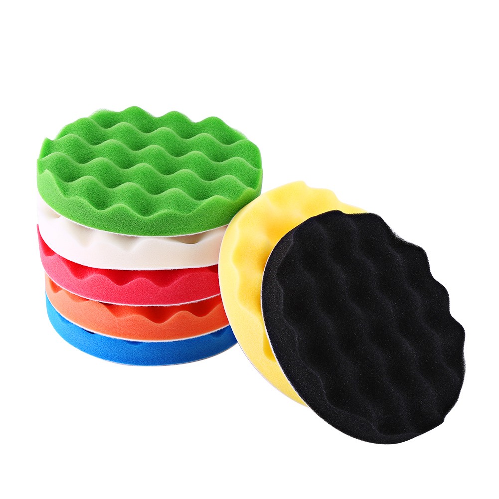 10Pcs 7 Polishing Buffing Waxing Pad Kit Tool For Car Polisher Buffer With