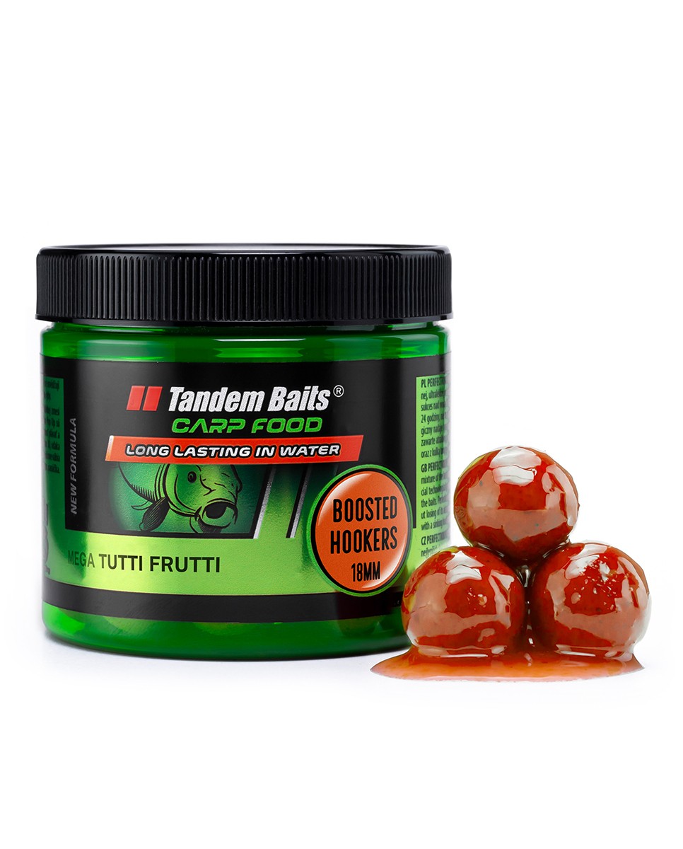 Tandem Baits Boilies Boosted Hookers CF 18 mm–300 g Mega Tutti Frutti