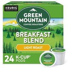 Green Mountain Coffee Breakfast Blend, Keurig K-Cup Pod, Light Roast, 24 Count