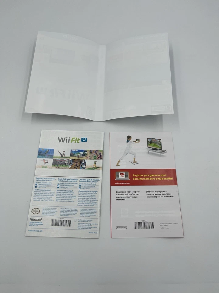 Wii Fit U (Nintendo Wii U, 2014) Cover Art And Manual Only - No Game - Image 3 of 3