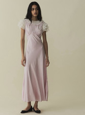 DÔEN Lilac Silk Maxi Dress Heirloom Evona Women XS